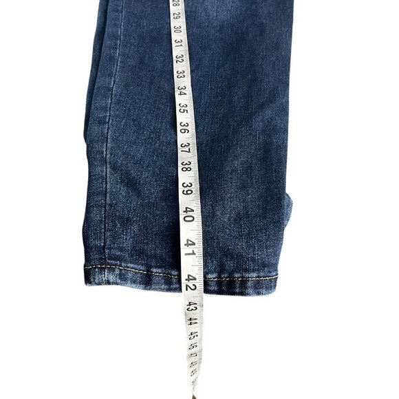 Venezia By Lane Bryant Denim Distressed Patchwork Jeans Womens Size 24 Blue - Picture 16 of 16